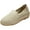 Beige, variant on COLE HAAN Womens Beige Knit 1 Platform Padded Logo Cloudfeel Round Toe Wedge Slip On Espadrille Shoes 11 B