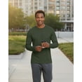 thumbnail image 4 of Real Essentials 3 & 5 Pack: Men's Mesh Quick Dry Athletic Long Sleeve T-Shirt UPF SPF UV Sun (Available In Big & Tall), 4 of 4
