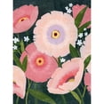 thumbnail image 3 of Popp, Grace 15x18 Black Modern Framed Museum Art Print Titled - Nighttime Blooms I, 3 of 5