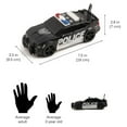 thumbnail image 3 of Vokodo Police Car Friction Powered 1:20 Scale With Lights Sirens And Sounds Durable Kids Rescue Emergency City Cop Vehicle Push And Go Pursuit SWAT Toy Pretend Play Great Gift For Children Boys Girls, 3 of 7