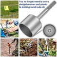 thumbnail image 2 of SDS-Max Ground Rod Driver, 65mm Heavy Duty Steel Drill Bit Driver,for RotaryHammer Drill Grounding R, 2 of 5