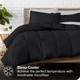thumbnail image 3 of Bare Home 5-Piece Bed-in-a-Bag - Twin, Black with Light Gray Sheet Set, 3 of 8