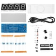 thumbnail image 1 of Milisten 1Set SCM LED Digital Clock Unassembled Components Single Chip Microcomputer Clock Microchip Clock (Blue), 1 of 5