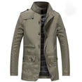thumbnail image 1 of Men's Casual Jackets Spring And Autumn Windproof Business Standing Coat for Leisure Wear, 1 of 4