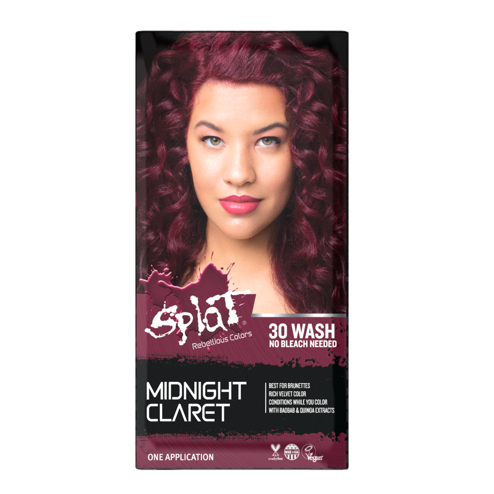 Splat Midnight Claret Hair Dye, SemiPermanent Red Hair Color Walmart