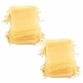 thumbnail image 1 of Jewelry Bags, Simple Operation 100PCS Lightweight  Portable Mesh Material Drawstring Design Organza Bags  For Wedding For Party Decoration For Craft Gifts Rose, 1 of 8