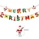 thumbnail image 4 of Merry Christmas Banners Decoration Santa Claus Snowman Paper Hanging Banner Red Green Xmax Pendant Christmas Decoration 2024, 4 of 5