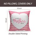 thumbnail image 2 of LALILO Throw Pillow Covers Happy Mother Day White Heart Shape Pink Cushion Cover 18" x 18", 3197 Pack, 2 of 6