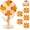Orange Beech Wood Color, variant on Wooden Flower Coaster Set Wooden Trivets for Tree Shape Trivet Set