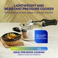 thumbnail image 5 of Universal 4.2Qt / 4L Pressure Cooker for 5 Servings, With Multiple Safety Systems and Heat Resistant Handles For Can, Soup, Meat and Beans, 5 of 6