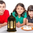 thumbnail image 4 of Ramadan Lantern Decoration Plastic LED Eid Mubarak Lamp Exquisite Battery Powered Ramadan Festival Table Light Home Festival Decoration Gift for Children Home Tabletop Decor, 4 of 8