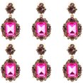 thumbnail image 2 of Pendientes, 3 pares de pendientes de diamantes y esmeraldas, pendientes retro de alto rendimiento, 2 of 14