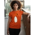 thumbnail image 3 of Ghost With Balloon Pumpkin Halloween Outfit Shirt Unisex Men's T-shirt, 3XL, Orange, 3 of 6