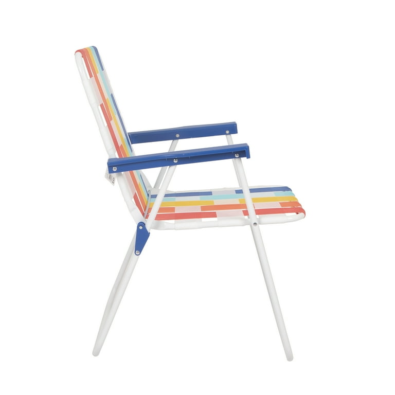 Mainstays Folding Beach Web Chair Multicolor Walmart
