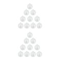 thumbnail image 2 of Ounissouiy 10 unids/set bolas rellenables transparentes bolas de adornos rellenables transparentes árbol de Navidad decoración del hogar adorno de adorno 4cm 2piezas Ounissouiy CBP104334, 2 of 6