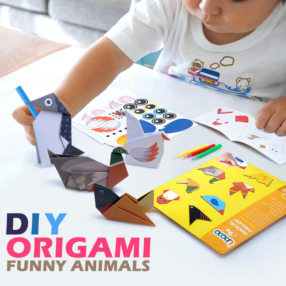 Dikence Arts and Crafts for Kids Age 5 6 7 8 9, Origami Paper Kit for 5 6 7  8 9 10 Year Old Kids Boys Girls Craft Kits for Kids 4-8
