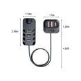 thumbnail image 3 of Binmer Car Fast Charger Multi-function 66W Car Charger Car Rear Phone Charger LED Atmosphere Light 6-port Expansion Widely Intelligent Charging, 3 of 6