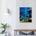 thumbnail image 3 of EastSmooth Ocean Fish Picture for Living Room Underwater World Painting Coral Reef Artwork Undersea Sea Life Wall Art Print on Canvas Giclee Aquarium Home Modern Decor Framed Ready to Hang, 3 of 4