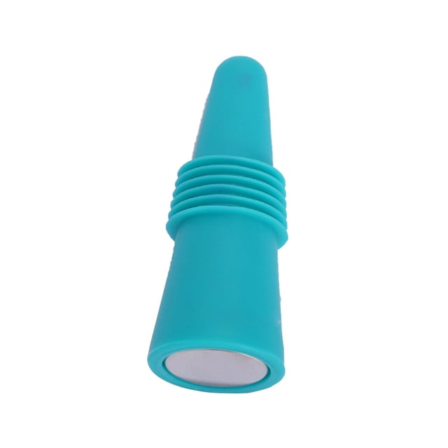 Naiovety Botellas de vino Tapones de silicona Botella de bebida de champán Tapón de acero inoxidable a prueba de fugas Forma de cono Beber Mostrada Verde