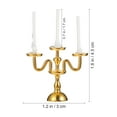 thumbnail image 4 of 2 Pcs Mini Candleholders Candles High Simulation Candlesticks Ornaments for Doll House, 4 of 9