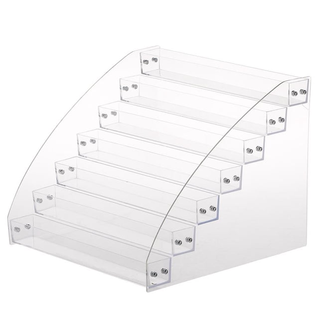 Tebru Nail Polish Rack Durable Nail Polish Acrylic Clear Makeup Display Stand Rack Organizer Holder Nail Polish Display Rack