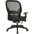 thumbnail image 4 of Air Grid Black Fabric Back and Seat Managers Chair with Adjustable Flip Arms, 4 of 11
