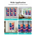 thumbnail image 6 of Window Privacy Film Orange Blue Pink Stained Glass Window Film Decorative Sun Block Window Cover Modernism Water Ripple Moire Window Clings Static Adhesive Sticker for Bathroom 17.7"x39.3", 6 of 7