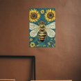 thumbnail image 5 of Vintage Bee Flower Tin Signs Sunflowers Metal Tin Sign Inspirational Quotes Be Kind Vintage Metal Tin Signs Funny Text Metal Plaque Retro Bedroom Bathroom Man Cave Wall Decor 12x8in, 5 of 7