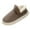 Coffee, variant on Leozcaa Women Home Booties Slippers Memory Foam Slippers for Women Men Cozy Warm House Shoes Indoor Outdoor