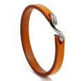 thumbnail image 1 of Pulsera de piel de vaca sencilla estilo punk retro para hombre, joyería de moda, pulsera de cuero punk rock que combina con todo, 1 of 5