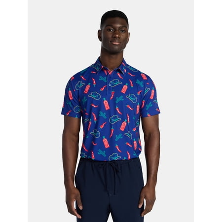 Birdie Bound Men' s & Big and Tall Golf Polo Shirts, Sizes XS-4XLT