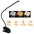 thumbnail image 4 of Desk Lamp Clip on Light, Desk Light with 3 Lighting Modes, Dimmable 4 Brightness Levels, 360° Adjustable Gooseneck, Eye-Caring Small Lamp for Bed Headboard Reading Makeup Eyebrow, 4 of 8