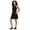 Black, variant on RBX Active Women's Longer Length Woven Golf Hiking Dress With Zipper Pockets