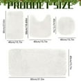 thumbnail image 3 of Bathroom Rugs Set 4 Piece, Plush Absorbent Bath Mats for Bathroom, Non Slip Machine Washable Bath Mat Set with Toilet Cover, Bath Runner and U-Shaped Contour Toilet Rug, 3 of 3