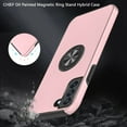 thumbnail image 2 of For Samsung Galaxy S22 Plus S22+ Slim Hybrid 360 Degree Rotatable Metal Invisible Ring Stand Holder Fit Magnetic Car Mount Cover ,Xpm Phone Case [ Pink ], 2 of 8