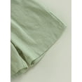 thumbnail image 2 of pengnight Kids Baby Boy Summer Short Clothes Outfits, 6 12 18 24 Months 2T 3T 4T Short Sleeve Button Closure Shirt and Elastic Waist Shorts 2Pcs Set, 2 of 9