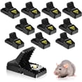 thumbnail image 1 of 10 trampas para ratones (tamaño pequeño: 11,2*4,8*5,6 cm), trampas para ratones reutilizables, trampas para ratones higiénicas eficaces, contenedor de cebo extraíble, trampas para ratones de alta sen, 1 of 5