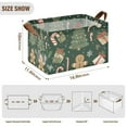 thumbnail image 7 of Yayeee Foldable Storage Basket for Shelves with Handles Set of 2 Waterproof Cloth Bins, Christmas Box Pattern, 7 of 7