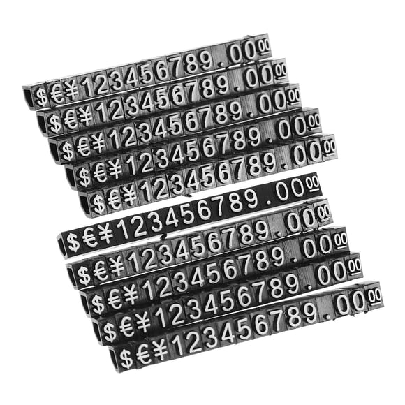 HIAKDOFT 10 Sets Price Display Cube Simple and Classic Look for Retail Shops and Trade Fairs