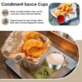 thumbnail image 4 of Pack of 12 - Premium Brushed Stainless Steel Condiment Sauce Cups Spices Pots Liquid Dips Bowls - 2., 4 of 5