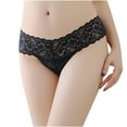 thumbnail image 2 of HUPOM Thinx Period Underwear For Women Panties In Clothing Thong Leisure Tie Seamless Waistband Black S, 2 of 9