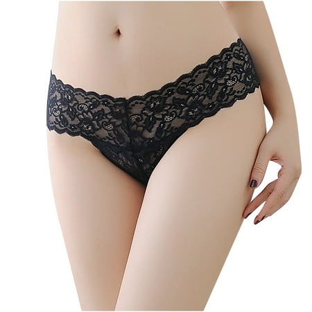 

Ichuanyi Women s Sexy Lingerie Seamless Briefs Lace Panties Thong Underwear