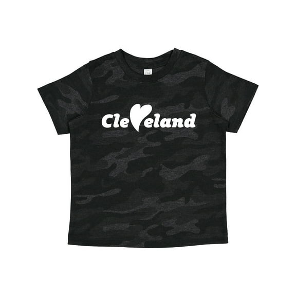 Inktastic Cleveland Heart Solid White Boys or Girls Toddler T-Shirt