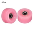 thumbnail image 3 of Uxcell Roues de Patin à Roulettes 32 x 58 mm avec Roulements 82A Remplacement de Quad, Rose, Lot de 4, 3 of 7