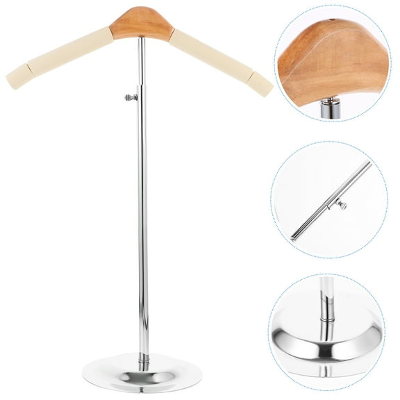 STRANDCHIC Adjustable T Shirt Display Stand Metal Clothes Rack with Flexible Shoulder Design