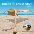 thumbnail image 3 of Refugio Beach Canopy EasierHike de 3 x 3 m, 2 m de altura, UPF50+, 3 of 6