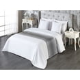 thumbnail image 3 of Geometric Bed Runner, Monochrome Abstract Grey Wave Pattern Horizontal Line Art Minimalist, Decorative Accent Bedding Scarf for Hotels Homes & Guest Rooms, King, Charcoal Grey Off White, by Ambesonne, 3 of 3