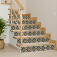 thumbnail image 5 of Mi Alma Retro Flower Green/Blue Tile Stickers - Removable Vinyl 4x4, 24 pcs, 5 of 11