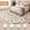 Beige Pink, variant on Washable 7x9 Area Rug Dusty Blue Modern Boho Carpet for Living Room, Bedroom, Dining Room, Kids Room, Ultra Soft Stain Resistant Colorful Decor