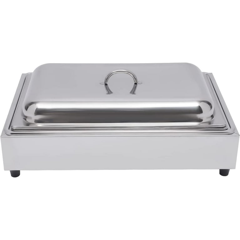 DENEST Commercial Food Warmer 220-240V/300W,Stainless Steel Electric Food  Warmers-Adjustable Temperature:86-176℉